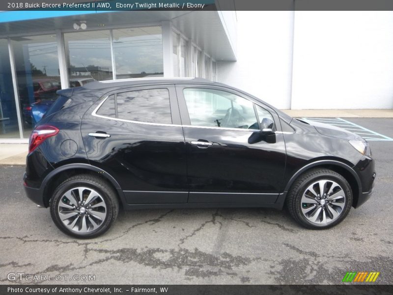 Ebony Twilight Metallic / Ebony 2018 Buick Encore Preferred II AWD