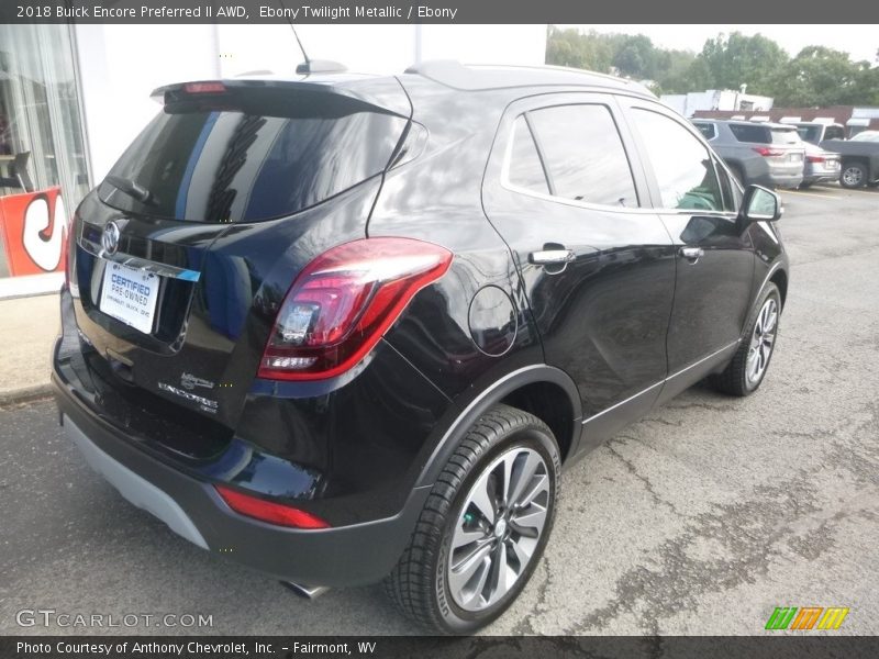 Ebony Twilight Metallic / Ebony 2018 Buick Encore Preferred II AWD