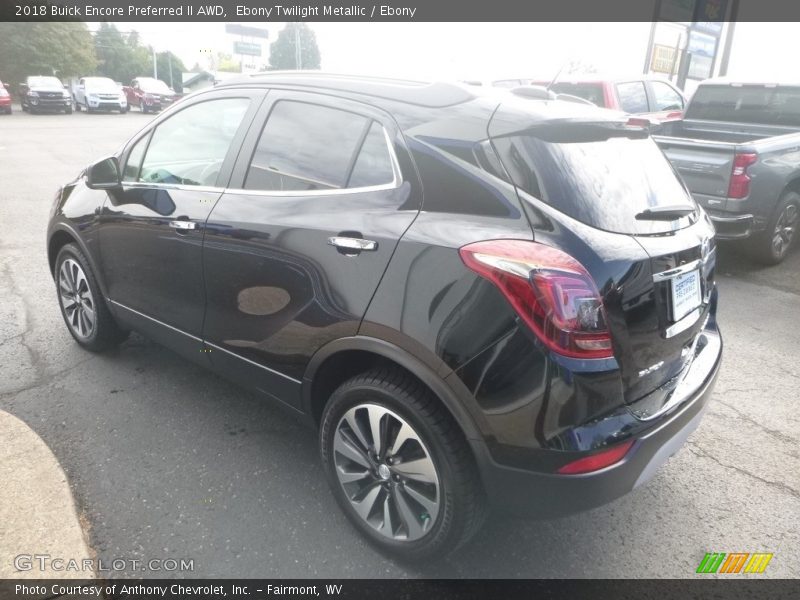 Ebony Twilight Metallic / Ebony 2018 Buick Encore Preferred II AWD