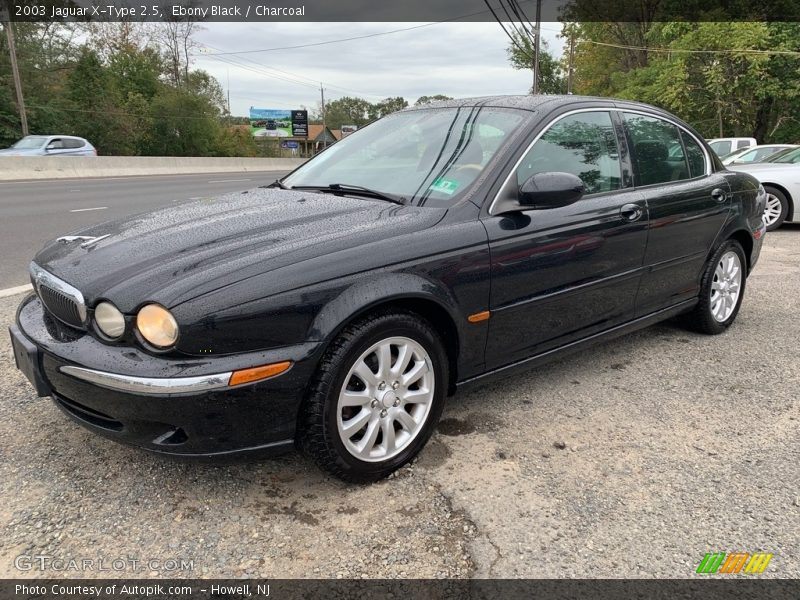 Ebony Black / Charcoal 2003 Jaguar X-Type 2.5