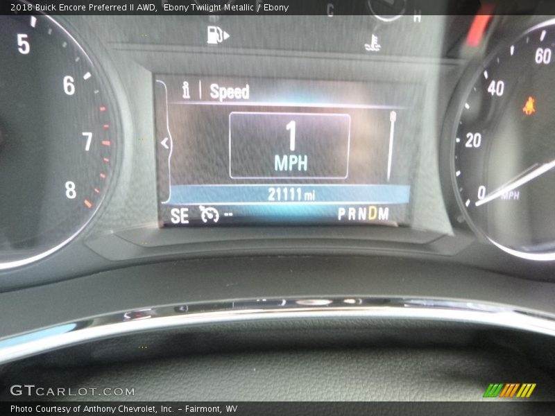 Ebony Twilight Metallic / Ebony 2018 Buick Encore Preferred II AWD