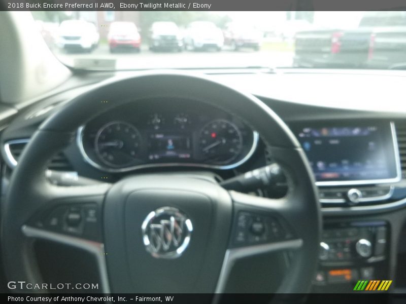Ebony Twilight Metallic / Ebony 2018 Buick Encore Preferred II AWD