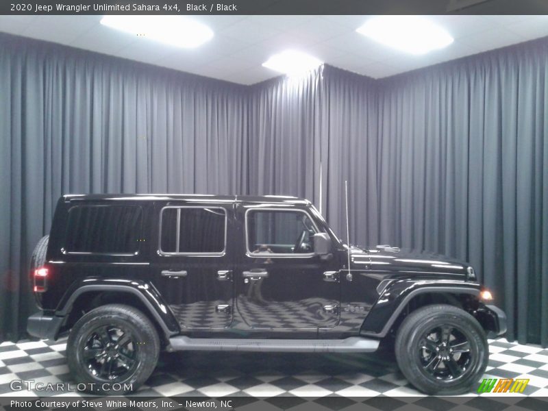 Black / Black 2020 Jeep Wrangler Unlimited Sahara 4x4