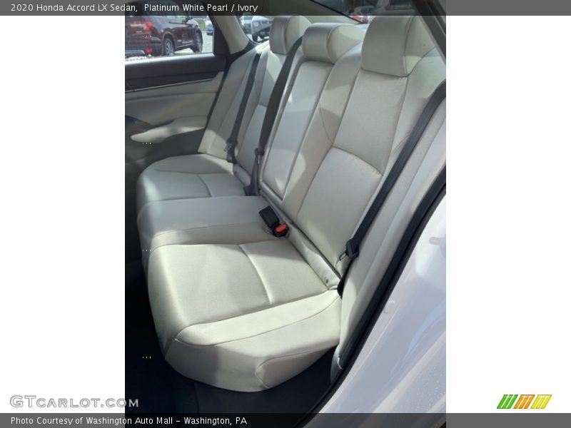 Rear Seat of 2020 Accord LX Sedan