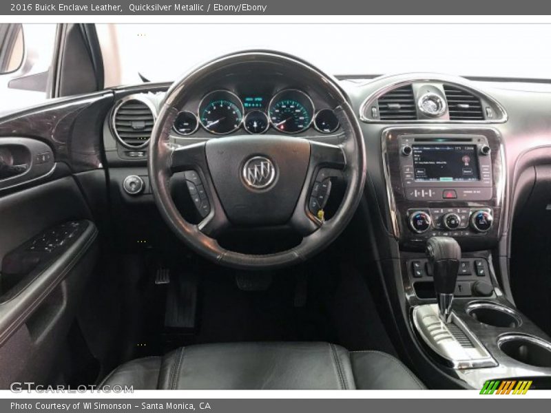 Quicksilver Metallic / Ebony/Ebony 2016 Buick Enclave Leather