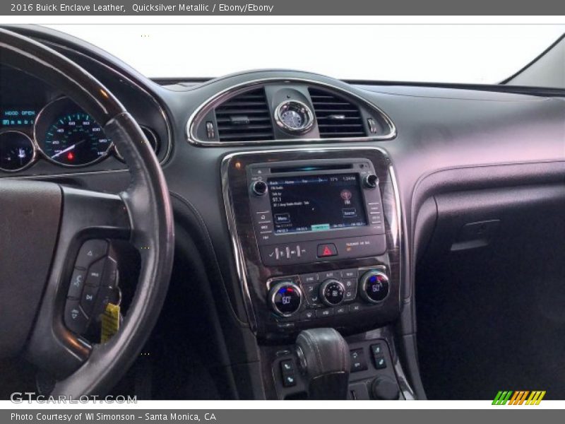 Quicksilver Metallic / Ebony/Ebony 2016 Buick Enclave Leather