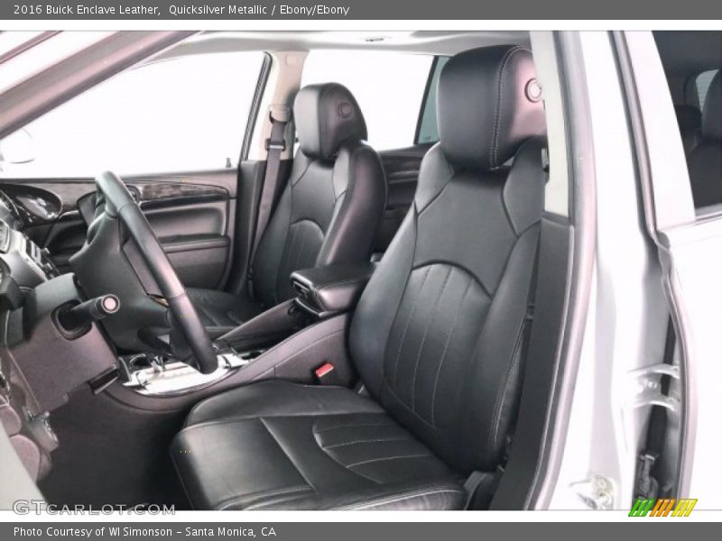 Quicksilver Metallic / Ebony/Ebony 2016 Buick Enclave Leather