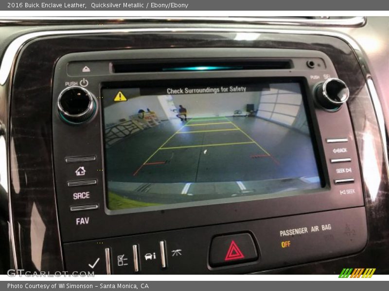 Quicksilver Metallic / Ebony/Ebony 2016 Buick Enclave Leather