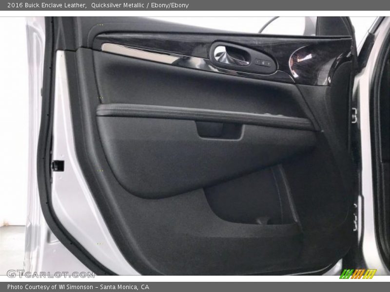 Quicksilver Metallic / Ebony/Ebony 2016 Buick Enclave Leather
