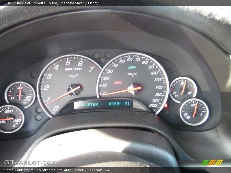 Machine Silver / Ebony 2005 Chevrolet Corvette Coupe