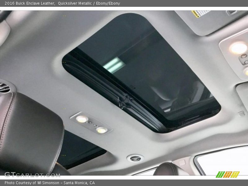 Quicksilver Metallic / Ebony/Ebony 2016 Buick Enclave Leather