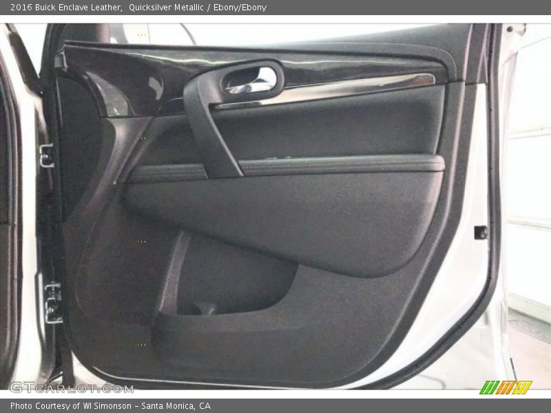 Quicksilver Metallic / Ebony/Ebony 2016 Buick Enclave Leather