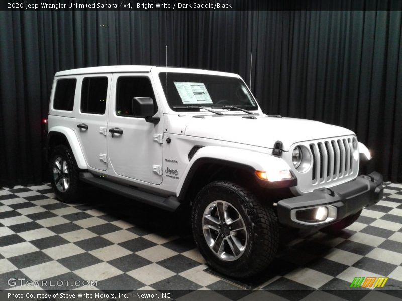 Bright White / Dark Saddle/Black 2020 Jeep Wrangler Unlimited Sahara 4x4