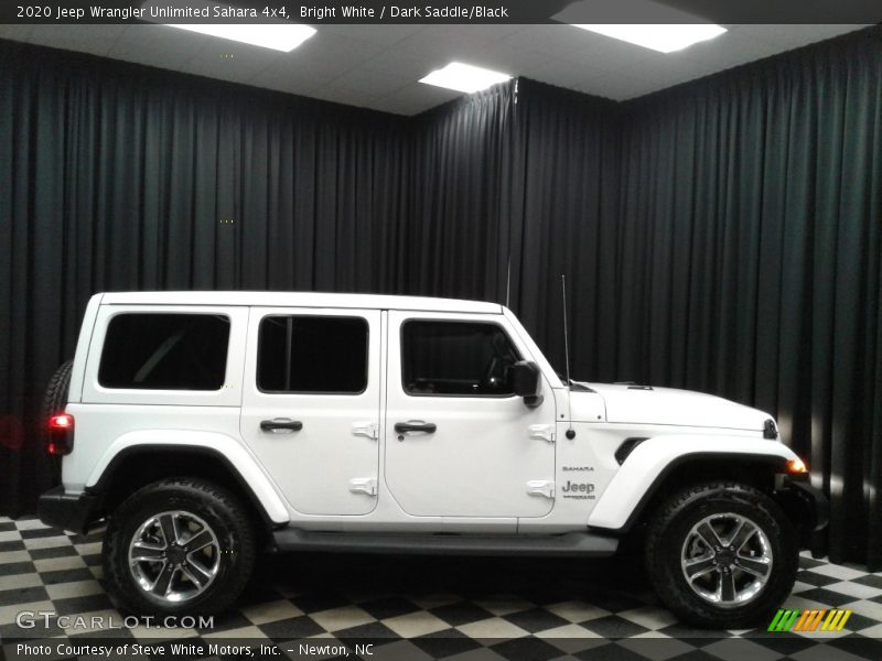 Bright White / Dark Saddle/Black 2020 Jeep Wrangler Unlimited Sahara 4x4