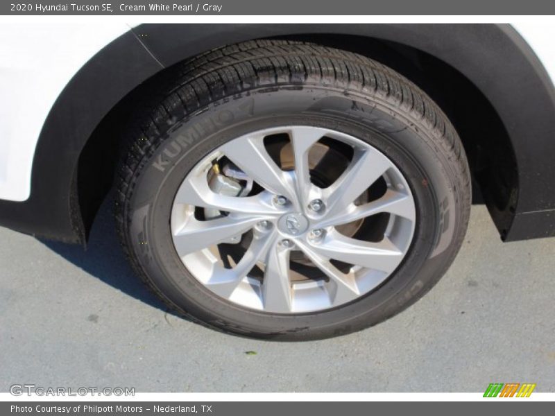 Cream White Pearl / Gray 2020 Hyundai Tucson SE