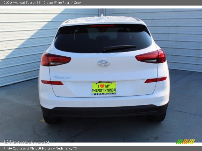 Cream White Pearl / Gray 2020 Hyundai Tucson SE