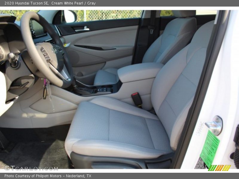Cream White Pearl / Gray 2020 Hyundai Tucson SE