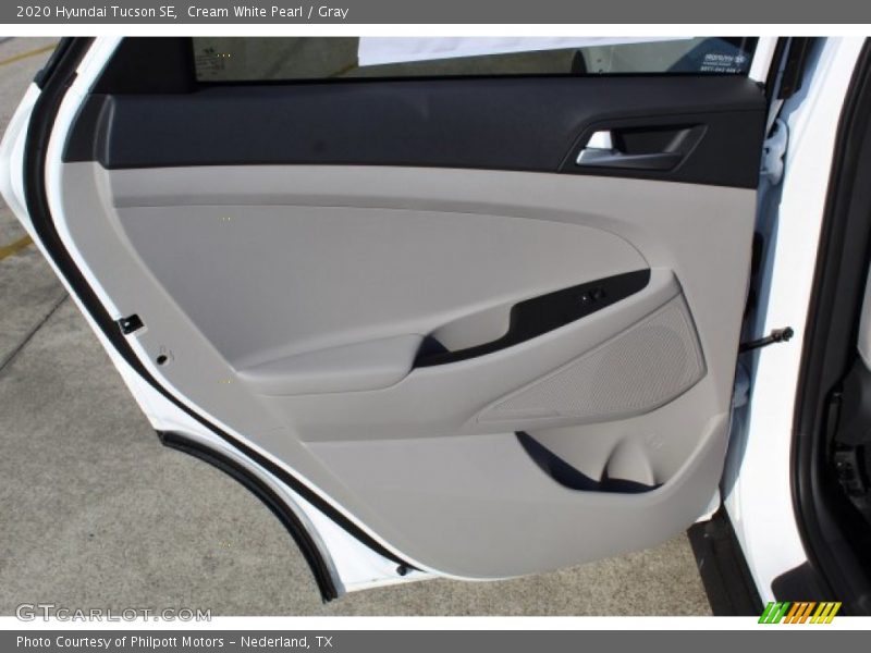 Cream White Pearl / Gray 2020 Hyundai Tucson SE