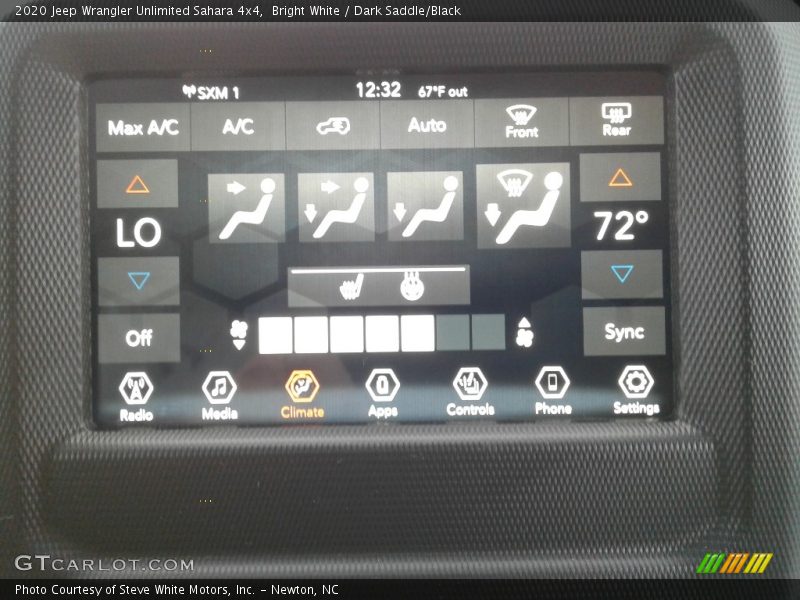 Bright White / Dark Saddle/Black 2020 Jeep Wrangler Unlimited Sahara 4x4