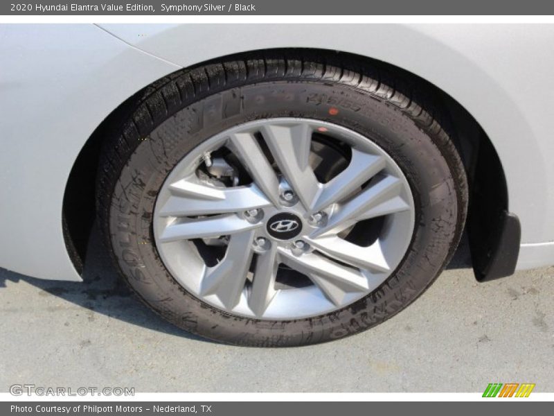 Symphony Silver / Black 2020 Hyundai Elantra Value Edition