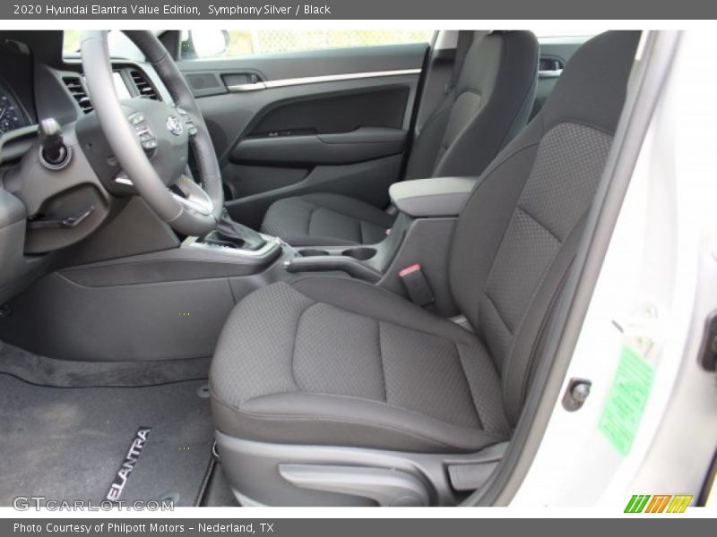 Symphony Silver / Black 2020 Hyundai Elantra Value Edition