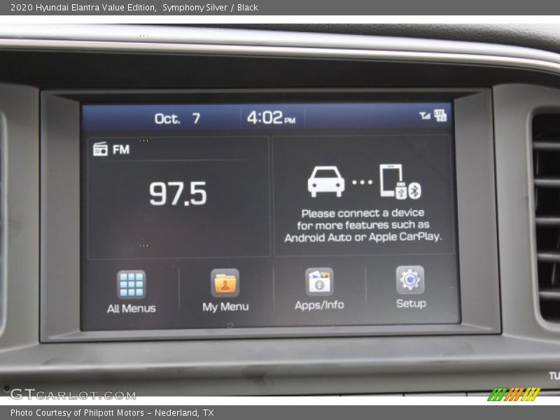 Symphony Silver / Black 2020 Hyundai Elantra Value Edition
