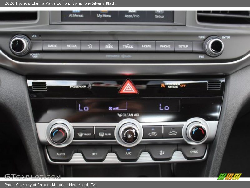 Symphony Silver / Black 2020 Hyundai Elantra Value Edition