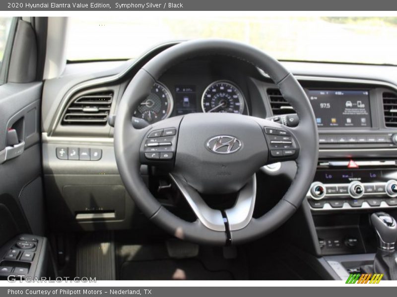 Symphony Silver / Black 2020 Hyundai Elantra Value Edition
