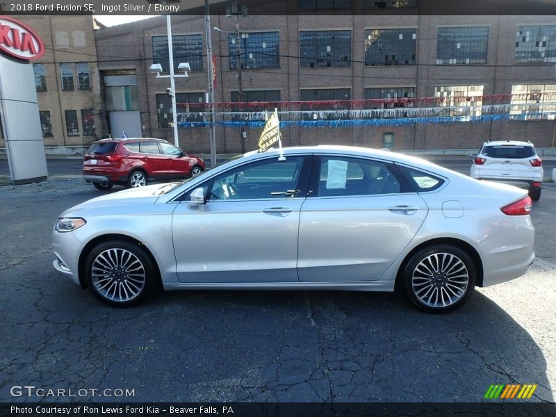 Ingot Silver / Ebony 2018 Ford Fusion SE