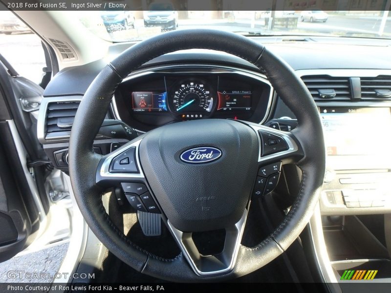 Ingot Silver / Ebony 2018 Ford Fusion SE