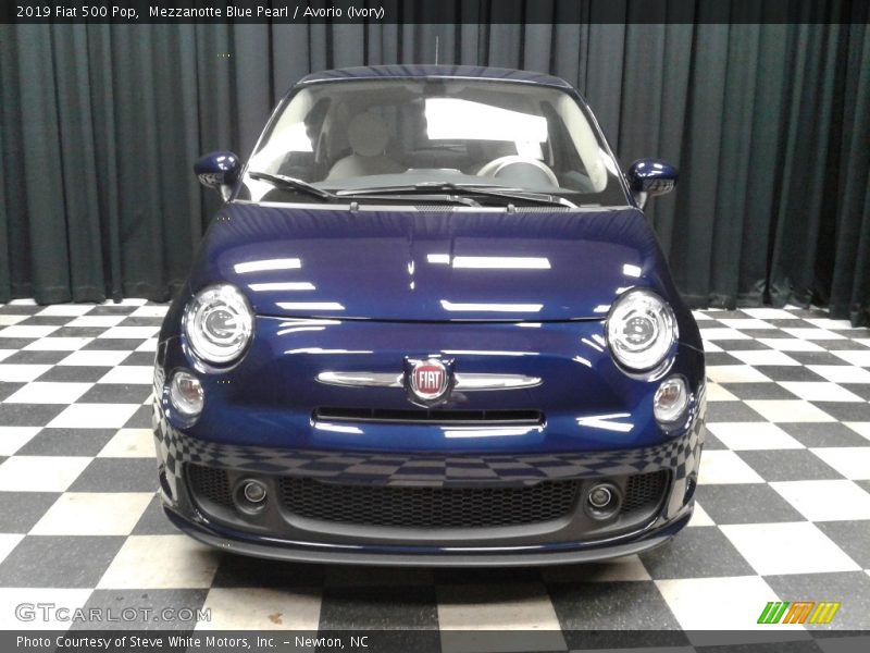 Mezzanotte Blue Pearl / Avorio (Ivory) 2019 Fiat 500 Pop