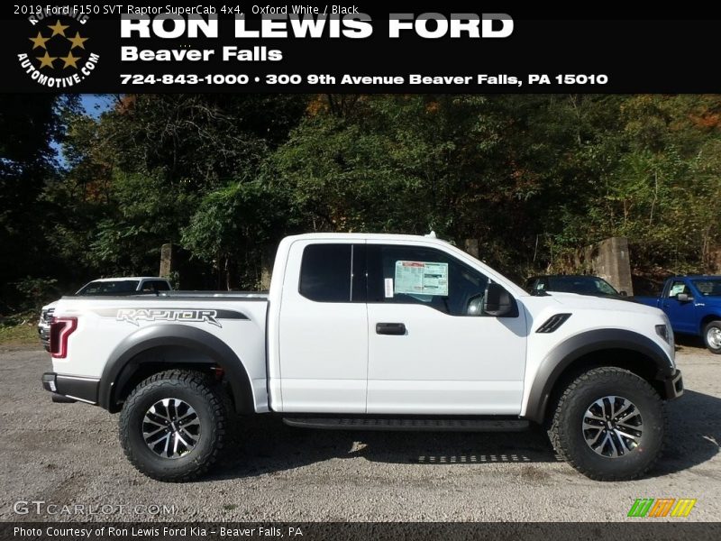 Oxford White / Black 2019 Ford F150 SVT Raptor SuperCab 4x4