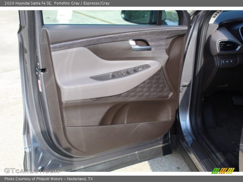 Portofino Gray / Espresso/Gray 2020 Hyundai Santa Fe SE