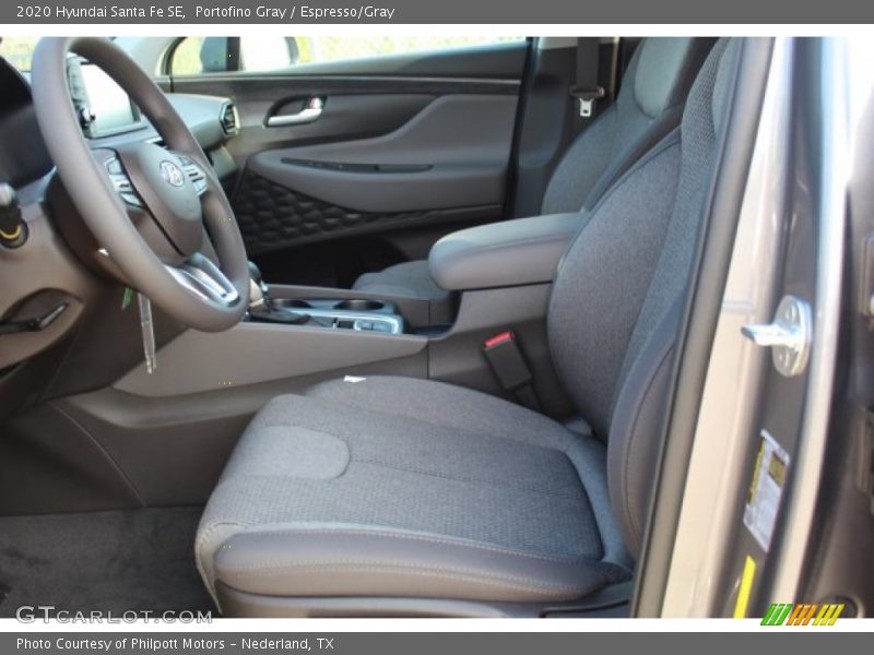 Portofino Gray / Espresso/Gray 2020 Hyundai Santa Fe SE