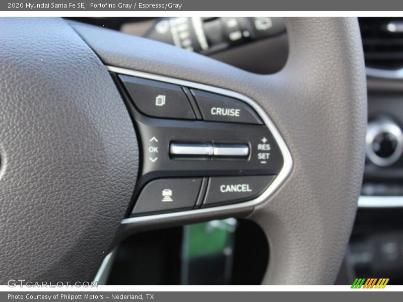 Portofino Gray / Espresso/Gray 2020 Hyundai Santa Fe SE