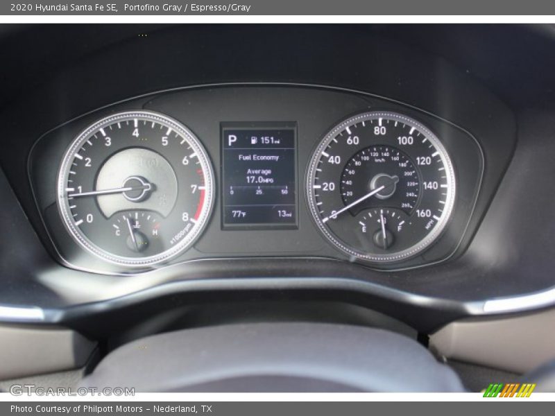 Portofino Gray / Espresso/Gray 2020 Hyundai Santa Fe SE