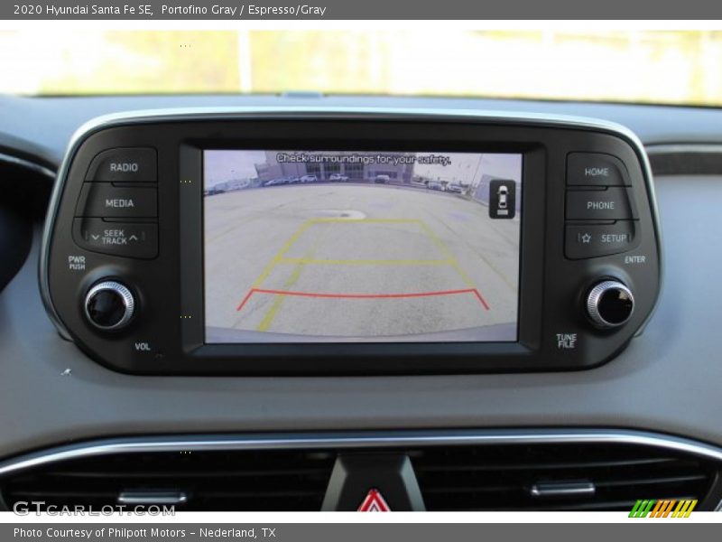 Portofino Gray / Espresso/Gray 2020 Hyundai Santa Fe SE