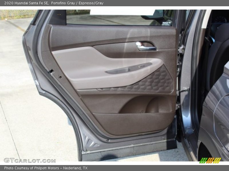 Portofino Gray / Espresso/Gray 2020 Hyundai Santa Fe SE