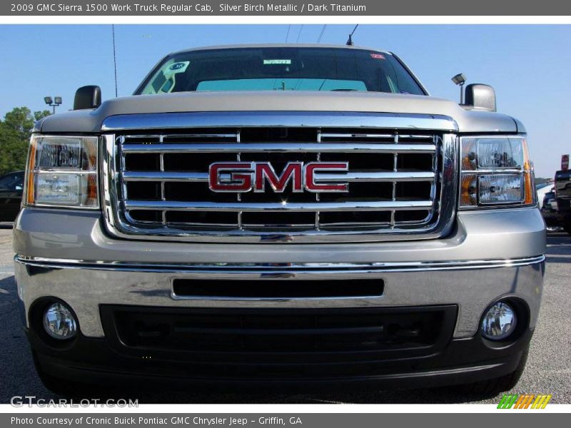 Silver Birch Metallic / Dark Titanium 2009 GMC Sierra 1500 Work Truck Regular Cab