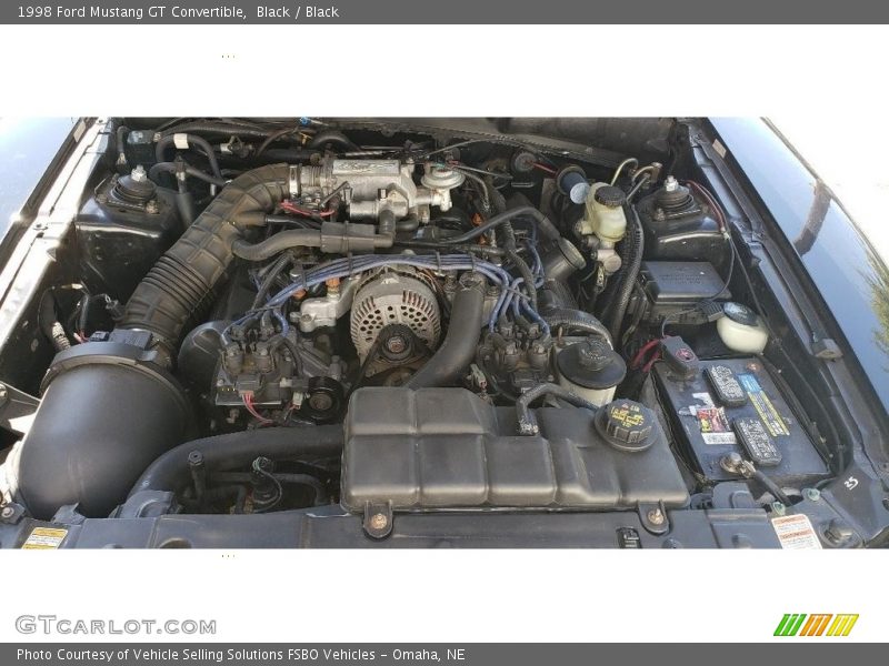 Black / Black 1998 Ford Mustang GT Convertible