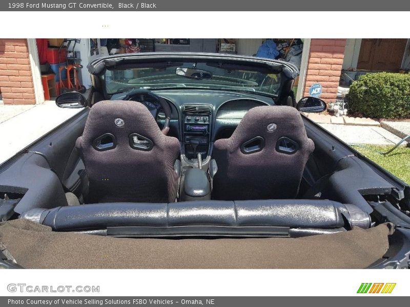 Black / Black 1998 Ford Mustang GT Convertible