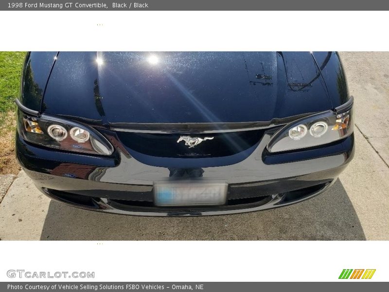 Black / Black 1998 Ford Mustang GT Convertible
