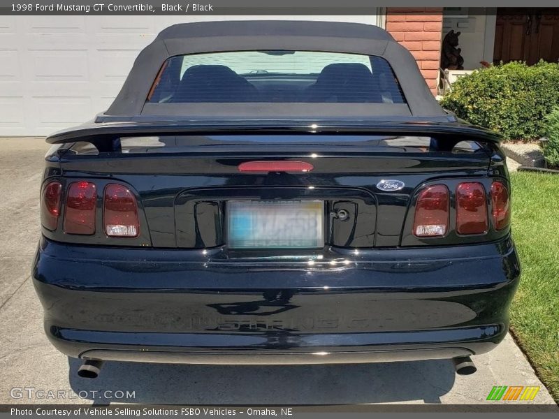 Black / Black 1998 Ford Mustang GT Convertible