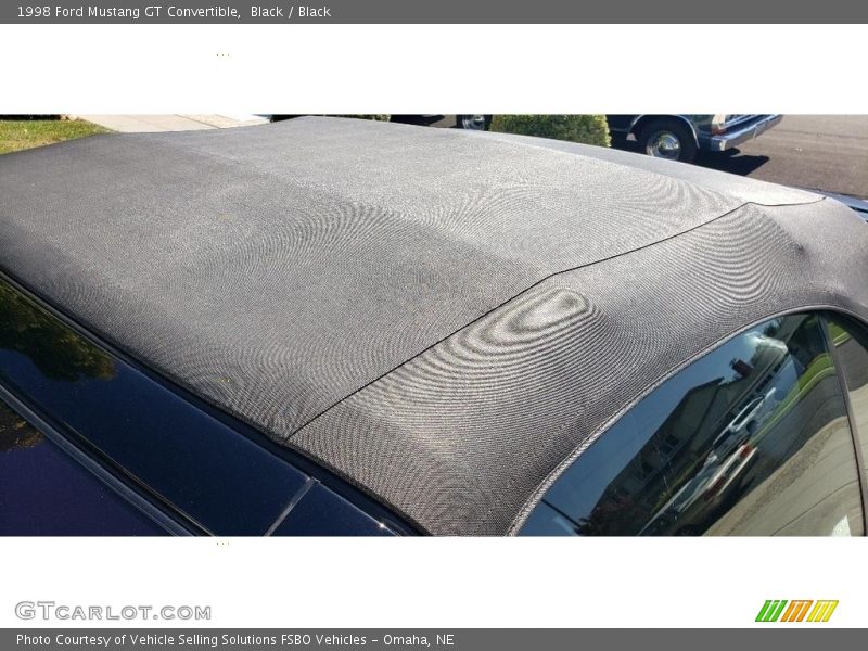 Black / Black 1998 Ford Mustang GT Convertible