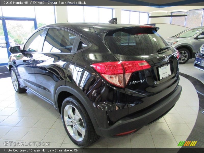 Crystal Black Pearl / Black 2016 Honda HR-V EX AWD