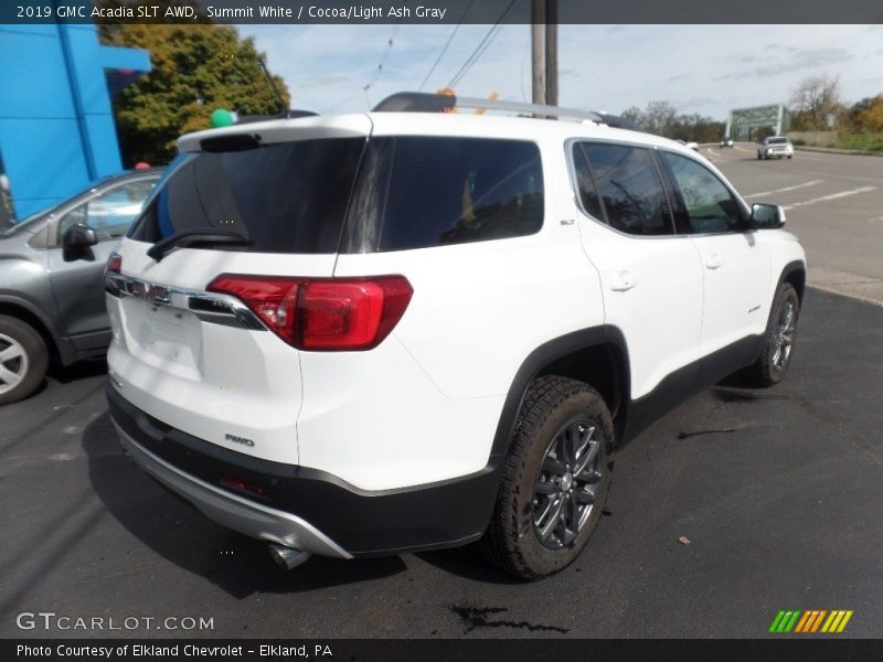 Summit White / Cocoa/Light Ash Gray 2019 GMC Acadia SLT AWD