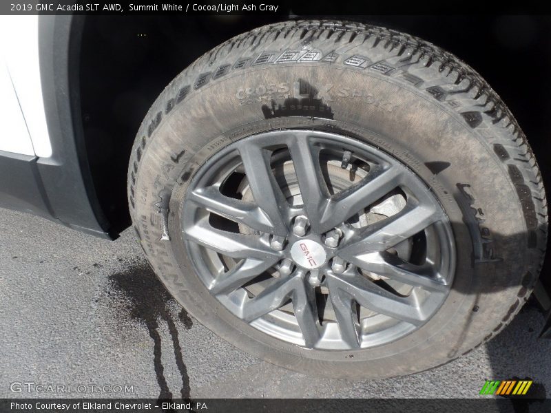 Summit White / Cocoa/Light Ash Gray 2019 GMC Acadia SLT AWD