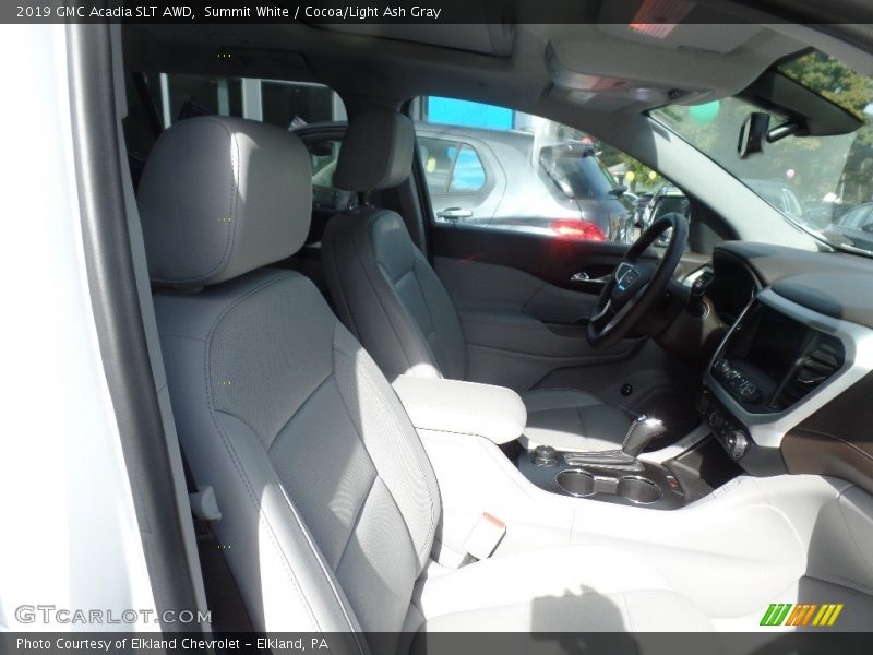 Summit White / Cocoa/Light Ash Gray 2019 GMC Acadia SLT AWD