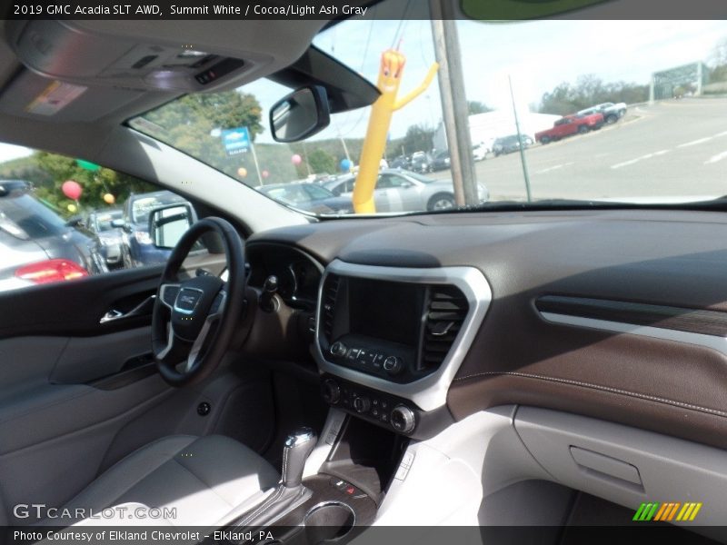 Summit White / Cocoa/Light Ash Gray 2019 GMC Acadia SLT AWD