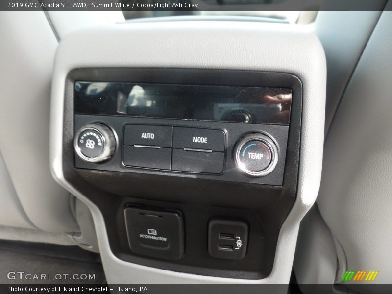 Summit White / Cocoa/Light Ash Gray 2019 GMC Acadia SLT AWD